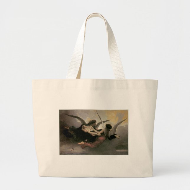 Bolsa Tote Grande Uma alma trazida para o céu (Frente)