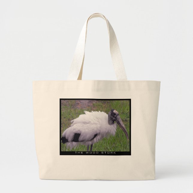 Bolsa Tote Grande Uma Caça de Madeira (Frente)