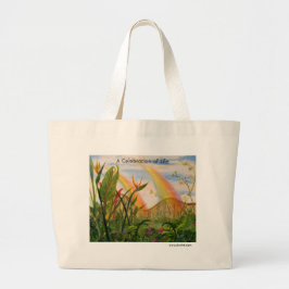 Bolsa Tote Grande Uma celebração da vida