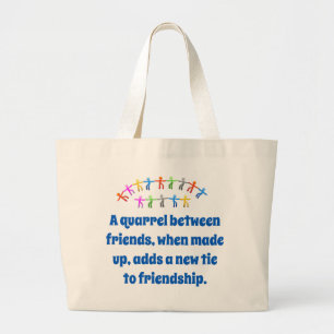 Bolsa Tote Grande Uma Cotação Entre Amigos - Cotação de Amizade
