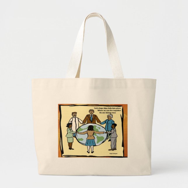 Bolsa Tote Grande Uma humanidade (Frente)