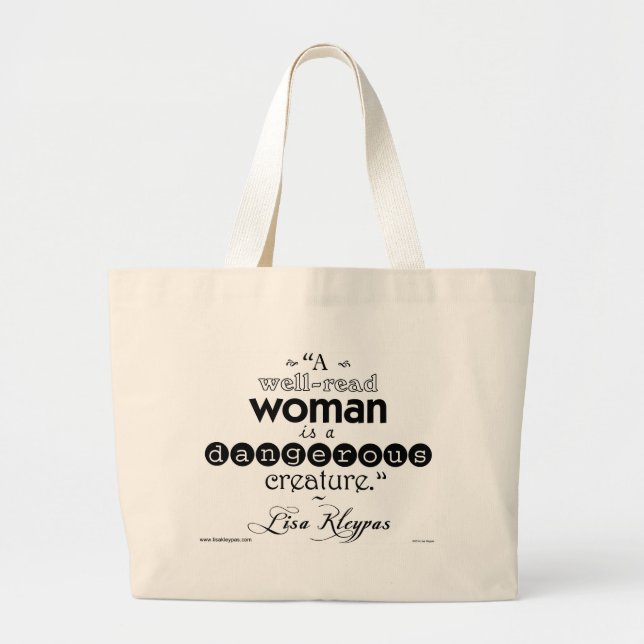 Bolsa Tote Grande Uma mulher versado. Saco (Frente)