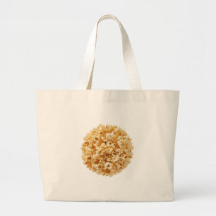Bolsa Tote Grande Uma pilha de pipoca em um círculo