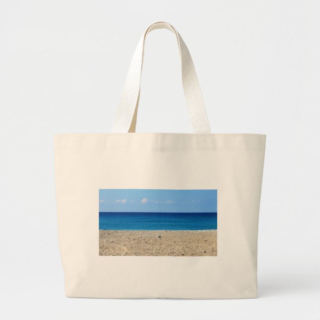 Bolsa Tote Grande Uma praia perfeita (Frente)