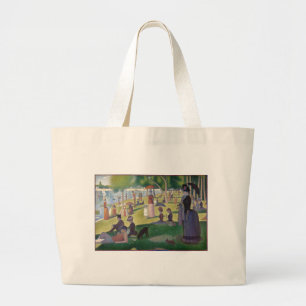 Bolsa Tote Grande Uma tarde de domingo na ilha de La Grande Jatt
