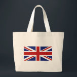 Bolsa Tote Grande Union Jack<br><div class="desc">Ilustração da bandeira nacional da Grã-Bretanha Excelente que a União apanha. Imagem disponível em vários presentes e produtos. Bolsas.</div>