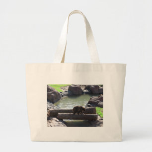 Bolsa Tote Grande Urso Grizzly