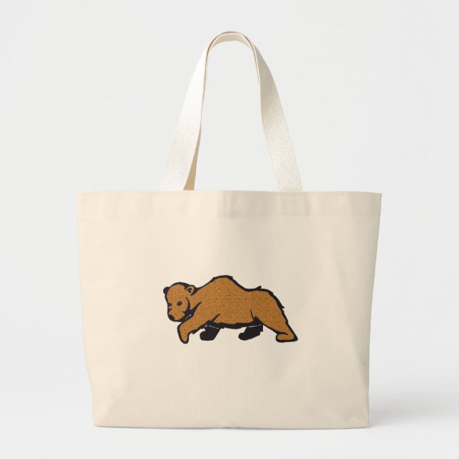 Bolsa Tote Grande Urso Grizzly da Vida Selvagem Norte-Americana (Frente)