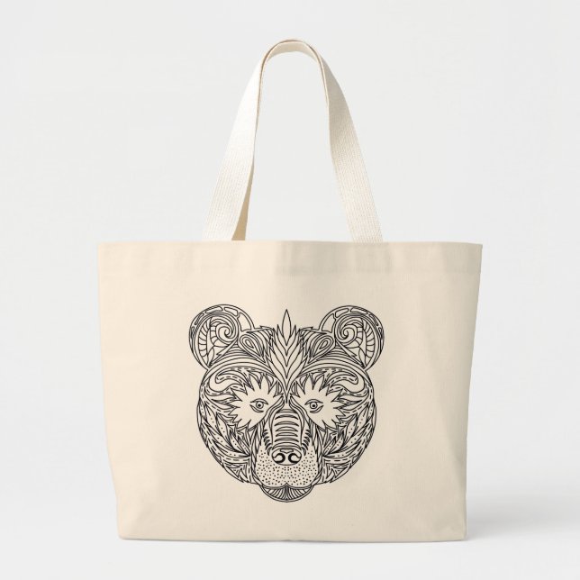 Bolsa Tote Grande Urso inspirado (Frente)
