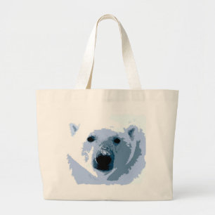 Bolsa Tote Grande Urso Polar de pop Art