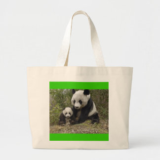 Bolsa Tote Grande Ursos de panda