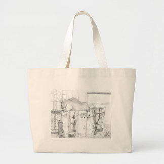 Bolsa Tote Grande ursos no saco do contentor