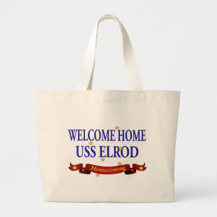 Bolsa Tote Grande USS Home bem-vindo Elrod