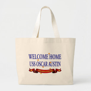 Bolsa Tote Grande USS Home bem-vindo Oscar Martin