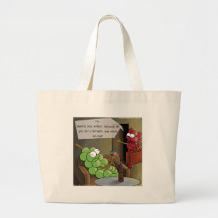 Bolsa Tote Grande Uvas Divórcios Engraçado
