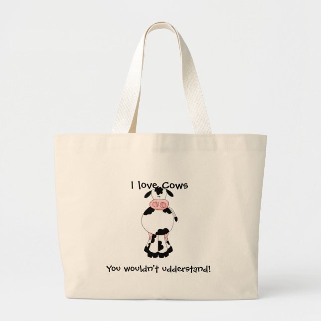 Bolsa Tote Grande Vaca bonito (Frente)