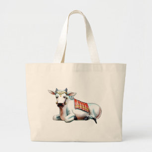 Bolsa Tote Grande Vaca do amor