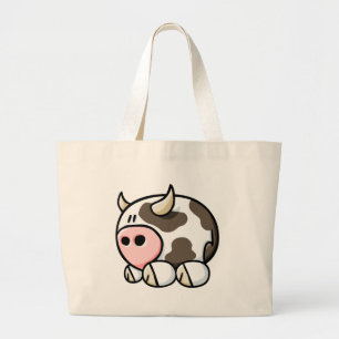 Bolsa Tote Grande Vaca dos desenhos animados