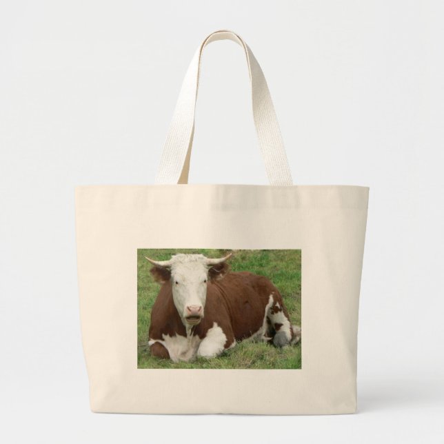 Bolsa Tote Grande Vaca no Saco de Aranha (Frente)