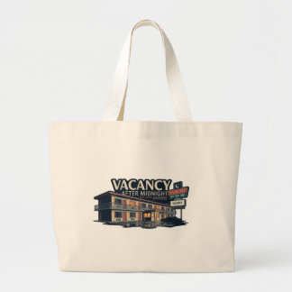 Bolsa Tote Grande Vaga Depois da Meia-Noite Retro Motel NIGHTSHIFT 9