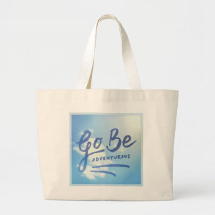 Bolsa Tote Grande Vai seja o céu aventuroso