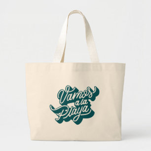 Bolsa Tote Grande Vamos à praia