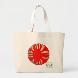 Bolsa Tote Grande vamos de flagball japonês