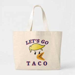 Bolsa Tote Grande Vamos Ir Taco