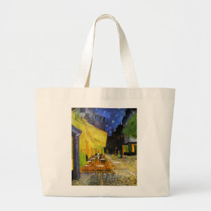 Bolsa Tote Grande Van Gogh, "Café Terrace Night" ラ Equipe ト Montagem
