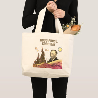 Bolsa Tote Grande van gogh Good purse, good day BROWN