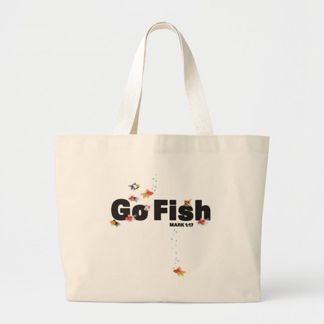 Bolsa Tote Grande Vão os peixes (Frente)