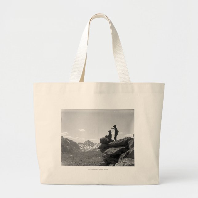 Bolsa Tote Grande Vaqueiros em um cume (Frente)