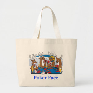 Bolsa Tote Grande Veado do Poker Face