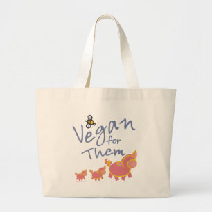 Bolsa Tote Grande Vegan para Animais
