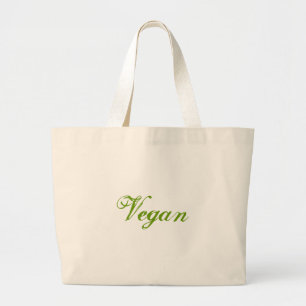 Bolsa Tote Grande Vegan. Verde. Slogan. Costume
