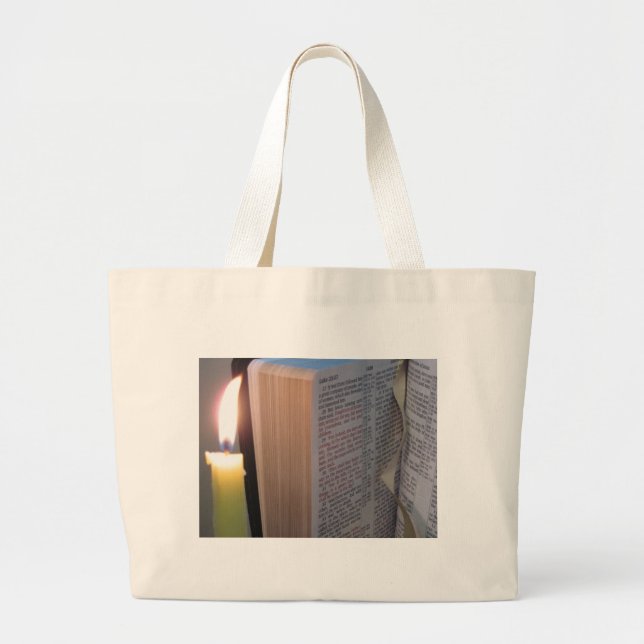 Bolsa Tote Grande Vela e Bíblia (Frente)