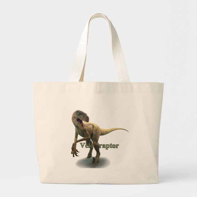 Bolsa Tote Grande Velociraptor (Frente)