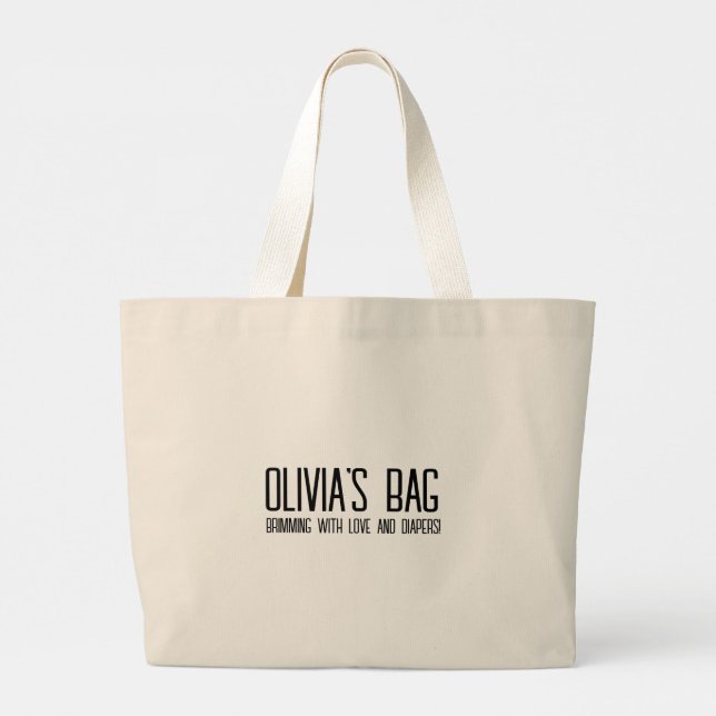 Bolsa Tote Grande Verdades de parentalidade | Saco de mãe engraçado (Verso)