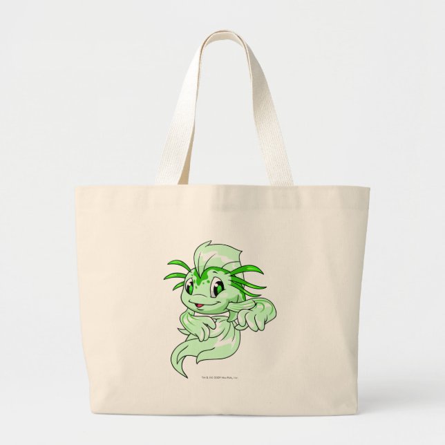 Bolsa Tote Grande Verde de Koi (Frente)