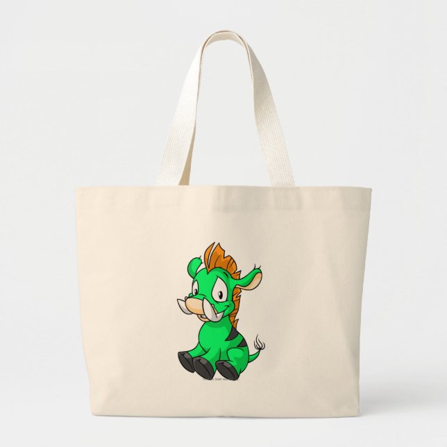 Bolsa Tote Grande Verde de Moehog (Frente)