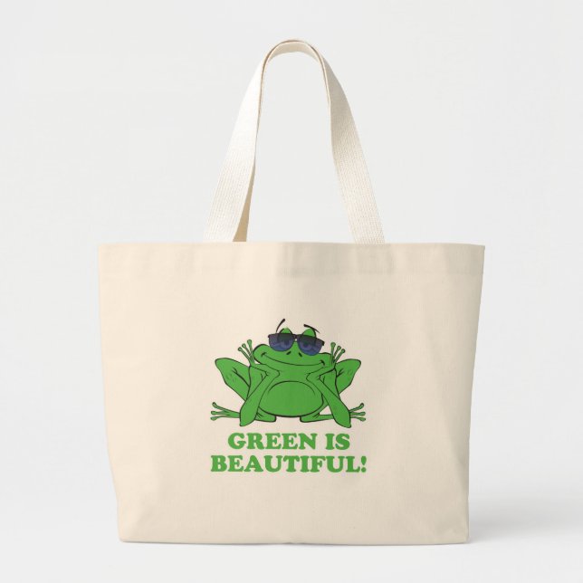 Bolsa Tote Grande Verde é Bonito (Frente)