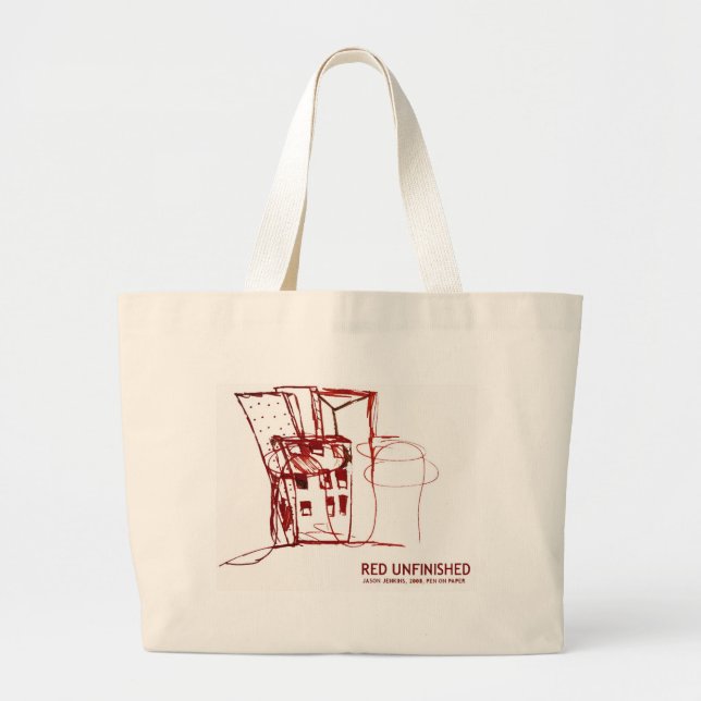 BOLSA TOTE GRANDE VERMELHO NÃO FINALIZADO (Frente)