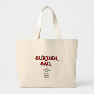 BOLSA TOTE GRANDE VERMELHO VIVO PRETO TELA ALGODÃO JUMBO BUR'DEN MUL
