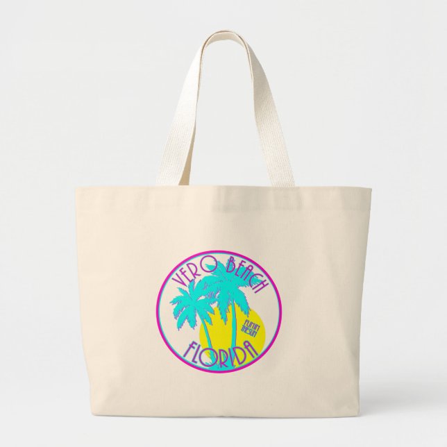 Bolsa Tote Grande Vero Beach Florida (Frente)