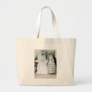 Bolsa Tote Grande Vestidos de Noiva Antigos Brancos