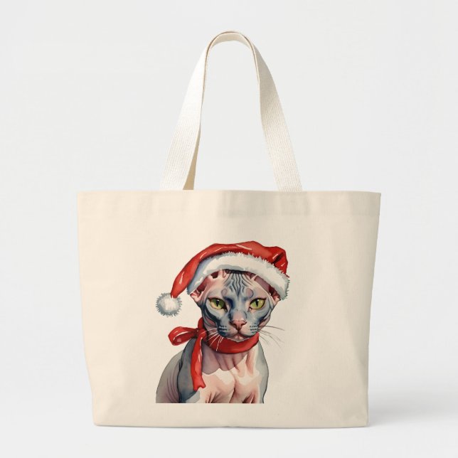 Bolsa Tote Grande Vestígios de Natal (Frente)