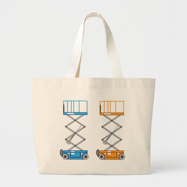 Bolsa Tote Grande Vetor do elevador do armazém (Frente)