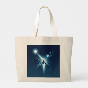 Bolsa Tote Grande Viagem Celestial: Design de Tota de Gravidade" (Ed