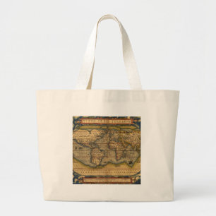 Bolsa Tote Grande Viagem do Mapa Mundial Antiquado Ortelius Europa