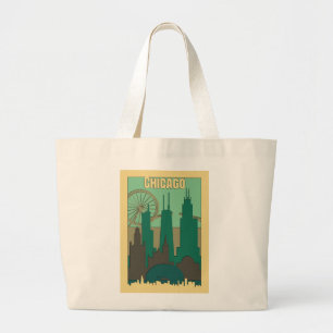 Bolsa Tote Grande Viagem para Chicago